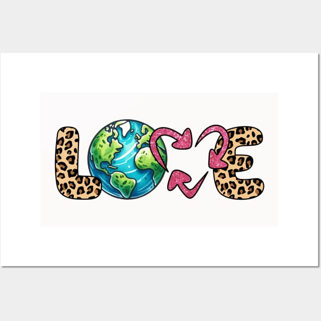 Love Earth Wall Art by MZeeDesigns